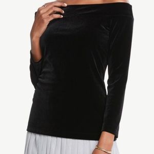 Velvet Off the Shoulder Top
